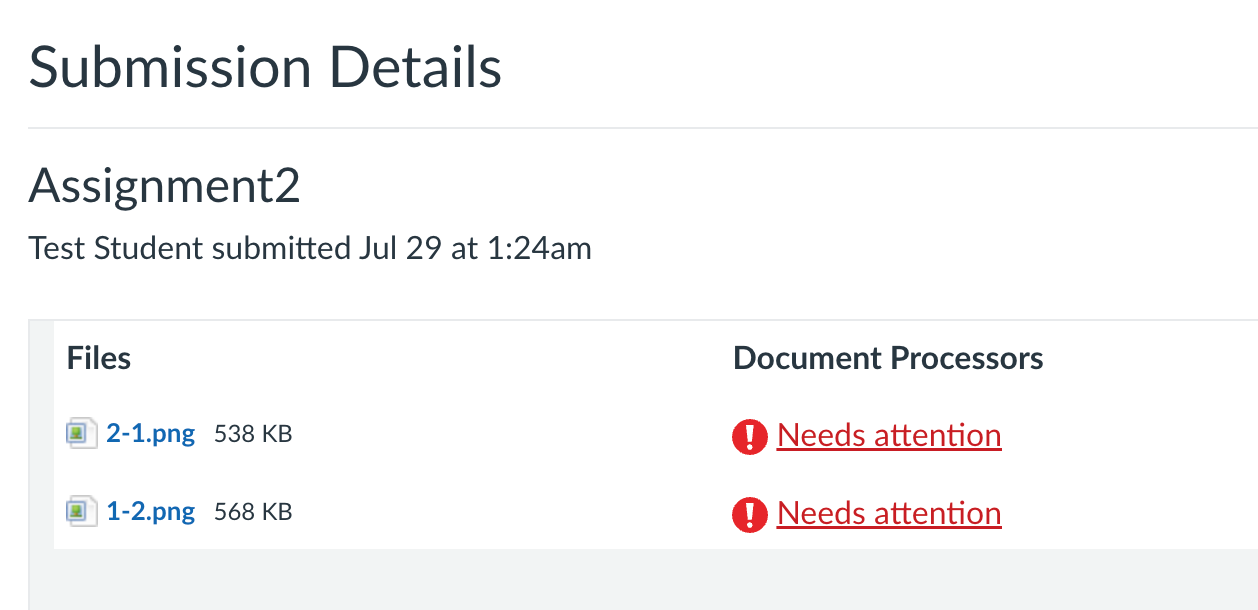 Reports visible to students